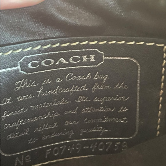 Coach Black Signature Cross Body Swing Bag F0749-40758 - Picture 6 of 9